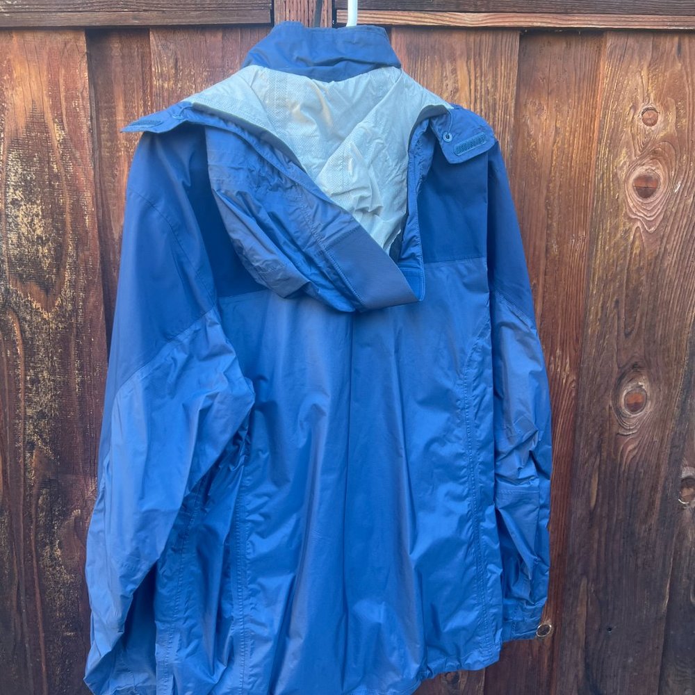 Marmot Rain Jacket with Hoodie Blue Men's Size Large - Picture 2 of 13